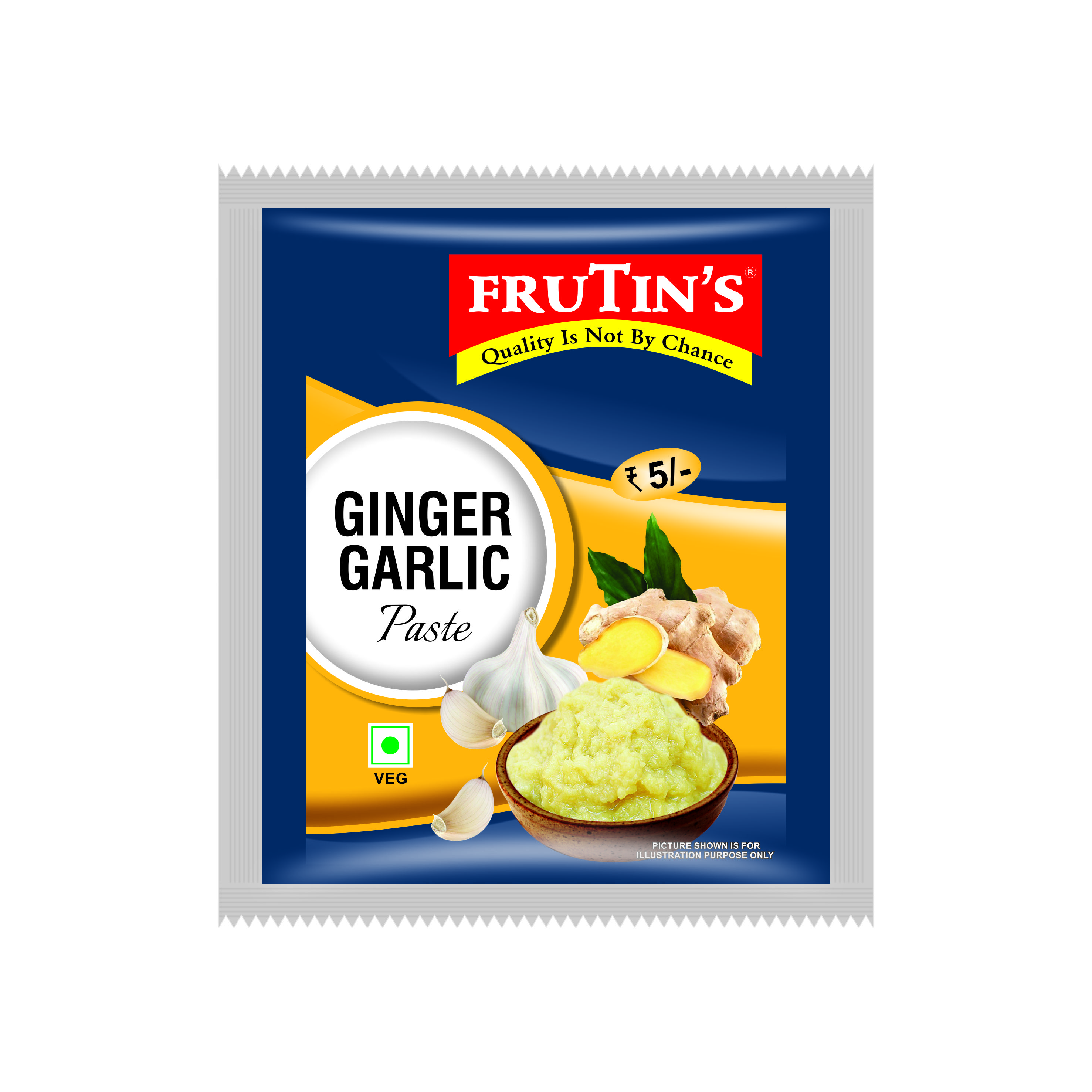 Ginger Garlic Paste Sachet Pouch